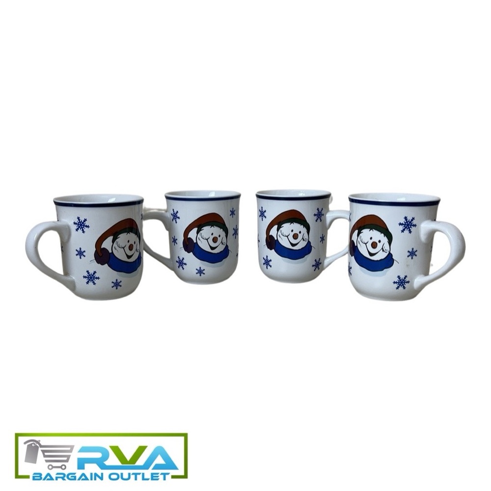 Celebrate The Season Frosty and Friends Set Of 4 Ceramic Mugs